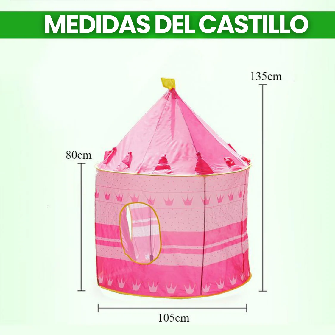 CARPA CASTILLO PLEGABLE PARA NIÑO Y NIÑA - Image 5