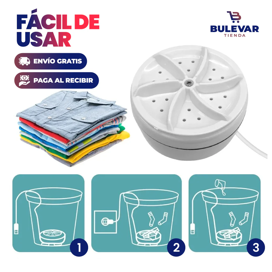 MINI LAVADORA PORTÁTIL (ULTRA - RÁPIDA) - Image 3